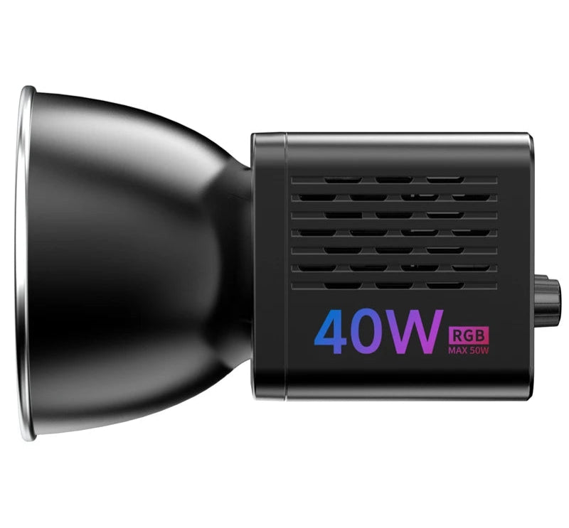 ULANZI  L024 40W RGB - Luz LED com montagem Mini Bowens, 20 Efeitos e Bateria. ULANZI  L024 40W RGB - Luz LED com montagem Mini Bowens, 20 Efeitos e Bateria.